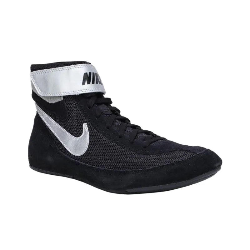 Nike SpeedSweep 7 Anti Slip Wear Resistant High Top Training Shoes Men's Black Silver-2