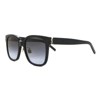 SAINT LAURENT Square Sunglasses Women's Black