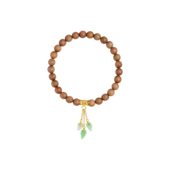 Moon Seal Hundred Rivers Laoshan Sandalwood Bracelets Unisex