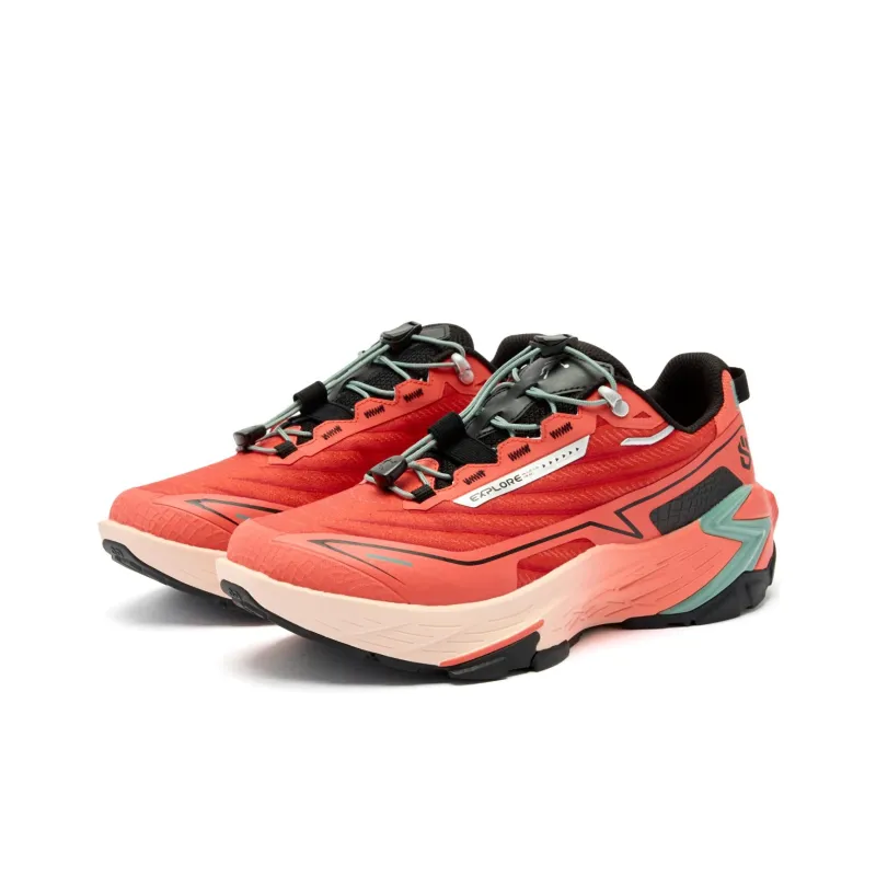 QIAODAN Light Cavalry Running Shoes Men Low Top Energy Orange/Black-3