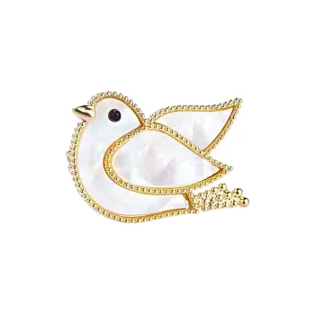 VERENA REINE Gold Plated Copper Brooches Unisex