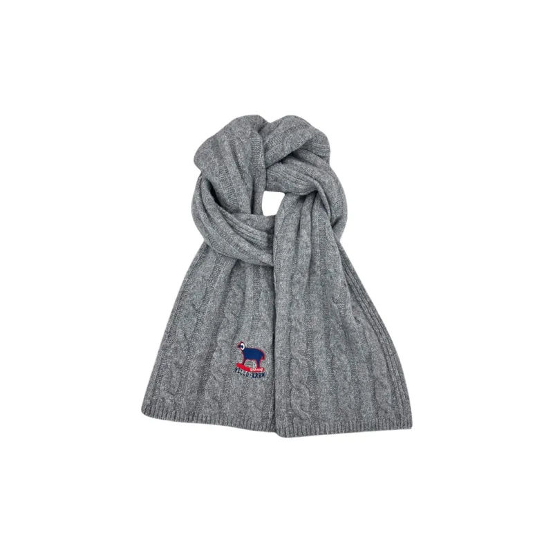 A Good Thing Wool Blend Knit Scarves Unisex White-15