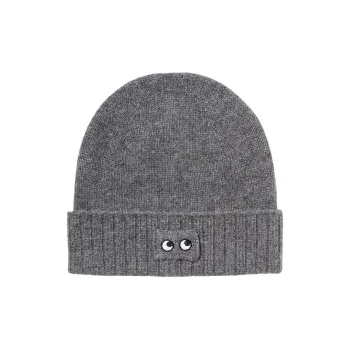UNIQLO Knitted Fabric Cashmere Beanies Unisex Multicolor