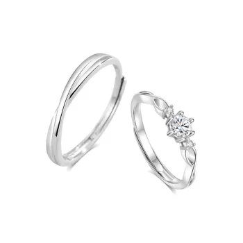BLANK IN BLANK Sterling Silver Rings Unisex Date Snake Year Ornament Box