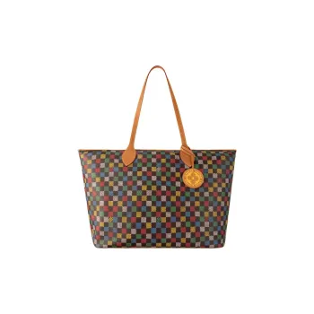 LOUIS VUITTON Coated Canvas Tote Bag, Shopping Bag, Shoulder Bag Regular Unisex Multicolor