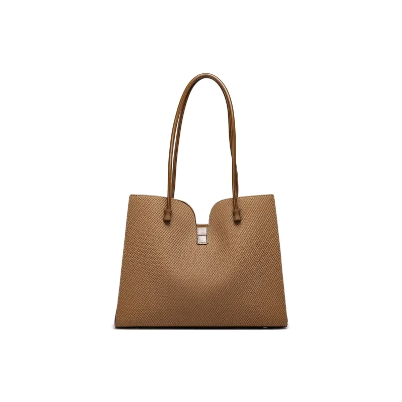FAIRWHALE PU Shoulder Bag Regular Women's Tan-3