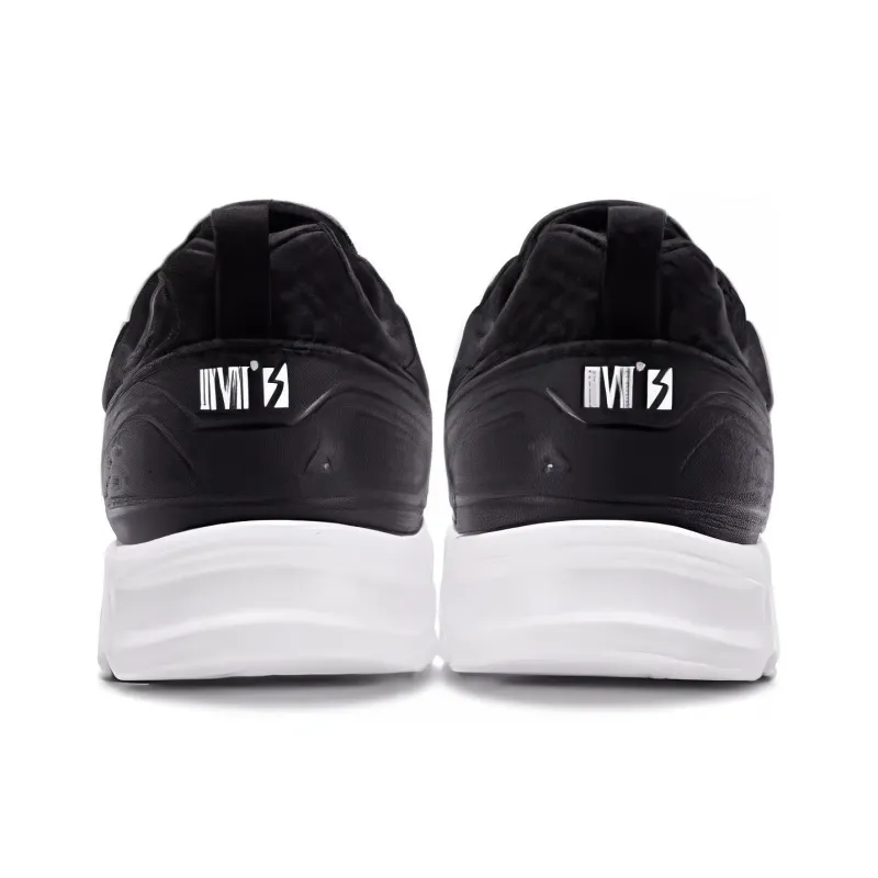 361° Breathable Lightweight Low-Top Running Shoes Men's Black White-2