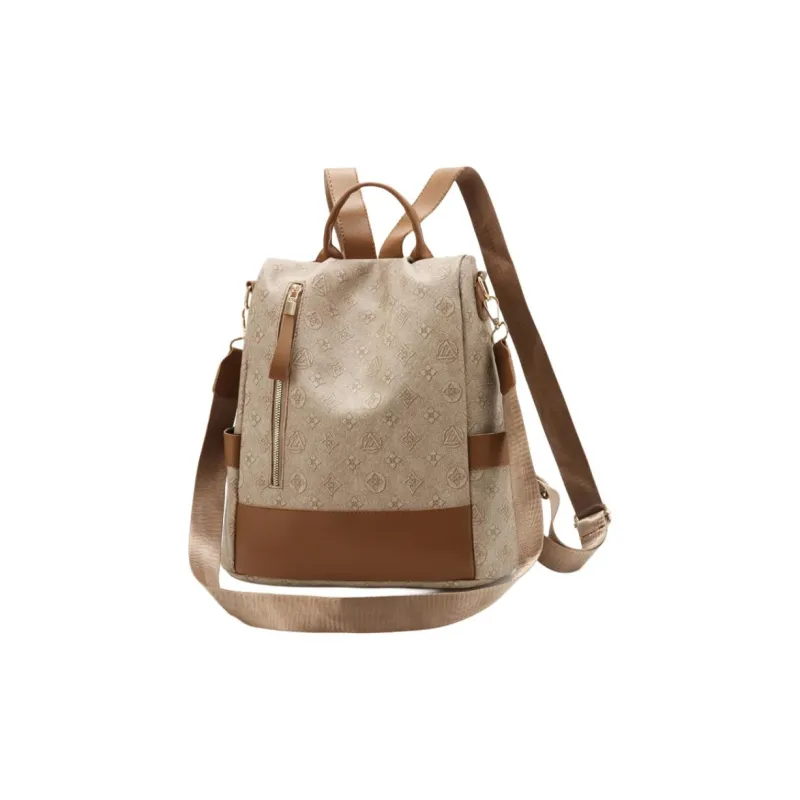 SUN ERATH&U PVC Backpack Regular Women's Blue Brown-2