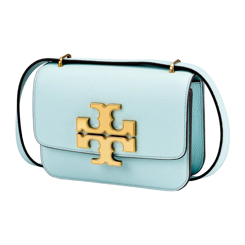 TORY BURCH Eleanor Litchi Grain Leather Crossbody Bag Shoulder Bag Small Size Women's Sky Blue-1