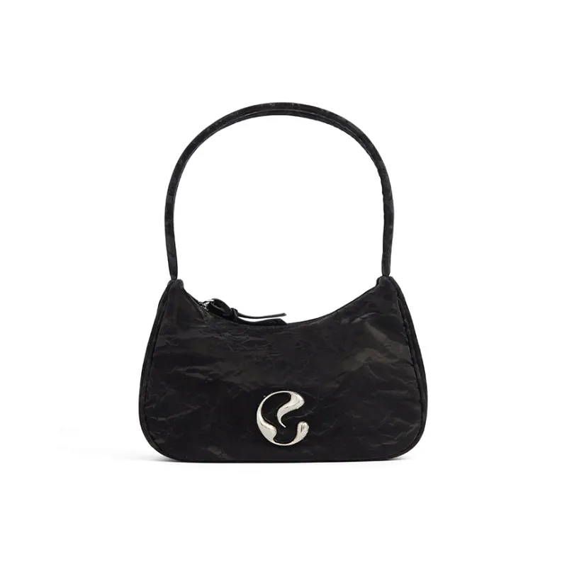 JACD PU Shoulder Bag Crossbody Bag Handbags Women's Black/White-0