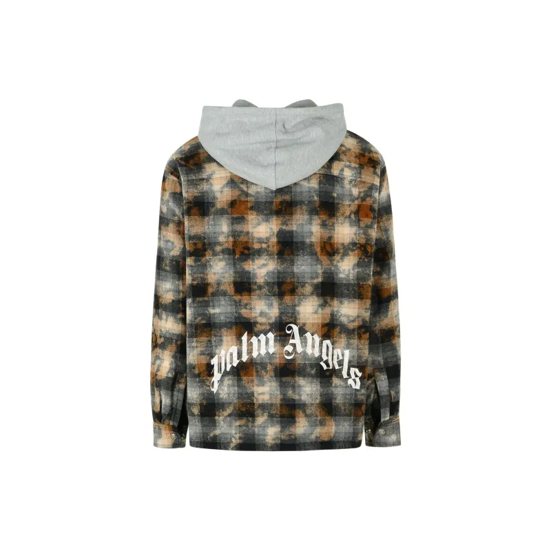 PALM ANGELS Check pattern Shirt Jacket-1