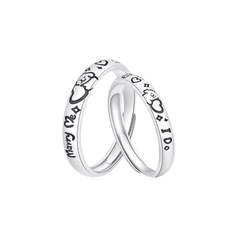 STQ S999 Fine Silver Rings Unisex-0