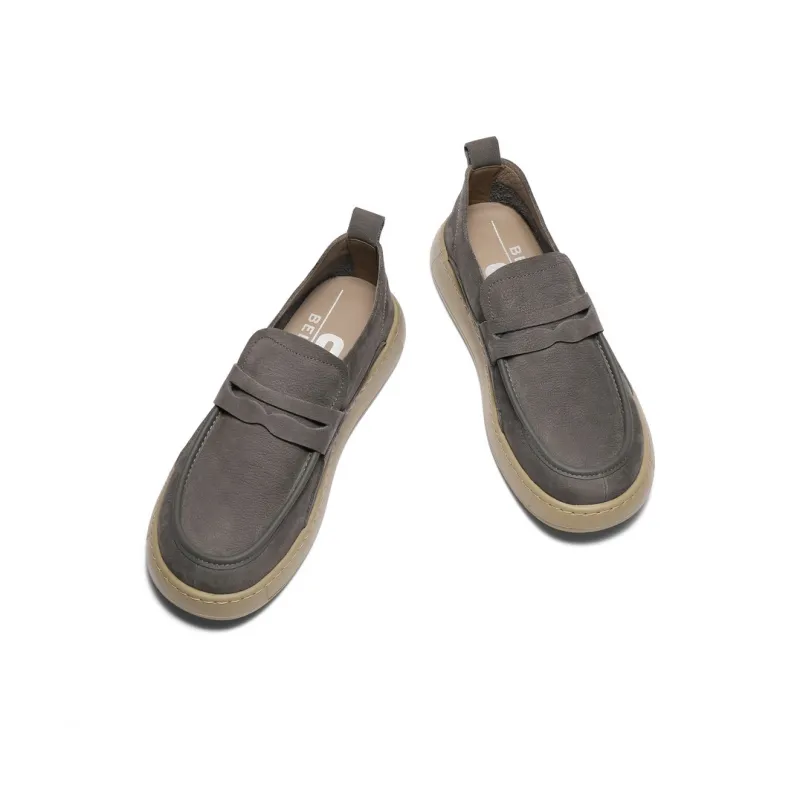 BELLE Men's Casual Shoes Men Low Top Gray/Khaki/Earth Yellow-2