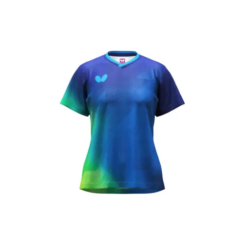 Butterfly T-Shirts Women's Blue