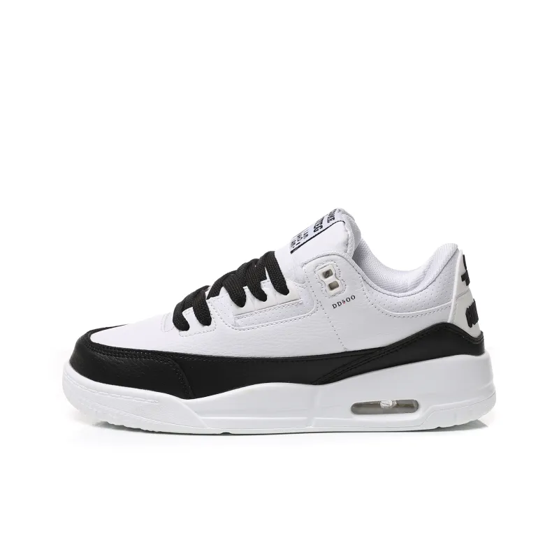 DD&OO Coverage Slip Resistant Waterproof Low Top Skateboard Shoes Unisex White Blue-6