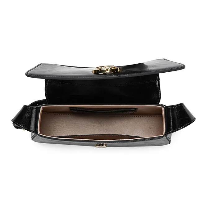PIERRE CARDIN Oil Wax Cow Leather Crossbody Bag Women's Multicolor-5