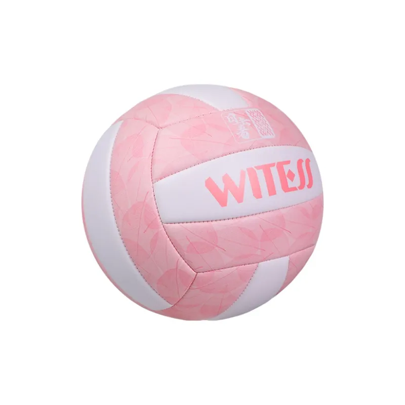 WITESS TPU Soft Leather Size 5 Volleyball Unisex Pink White-2