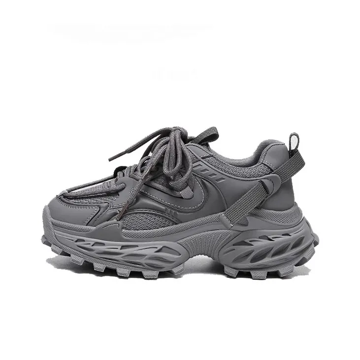 WOOS BOBO Cushioning Coverage Lightweight Height Increasing Low Top Chunky Sneakers Women's-5