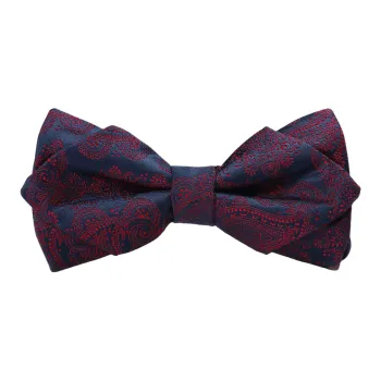 GOLDLION Polyester Bow Tie Men's Red