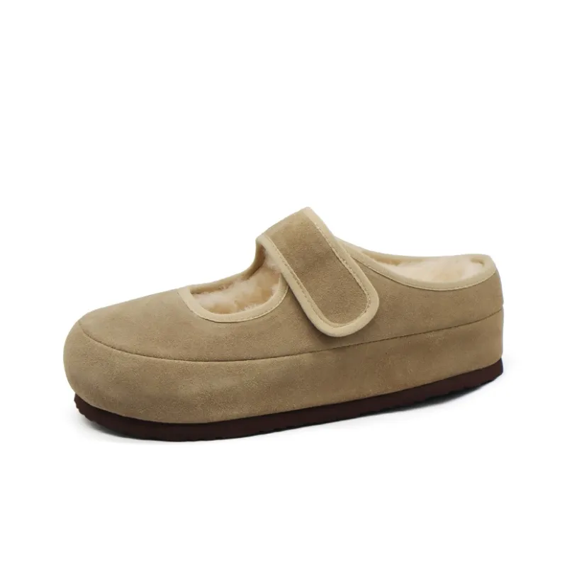 BEFFON Rubber Sole Abrasion Resistant Slip Resistant Wrap toe Slippers Women's-12