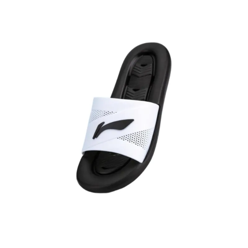 LiNing EVA Slip Resistant Slide Slippers Men's Black White-2