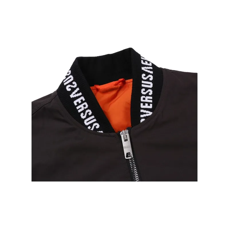 VERSACE Jackets Men Black-3
