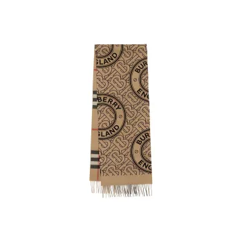 Burberry Knit Scarves Unisex Archive Beige