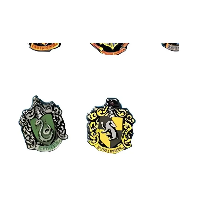 Universal Studios Harry Potter Hogwarts Gryffindor Slytherin School Crest Brooch Badges-3