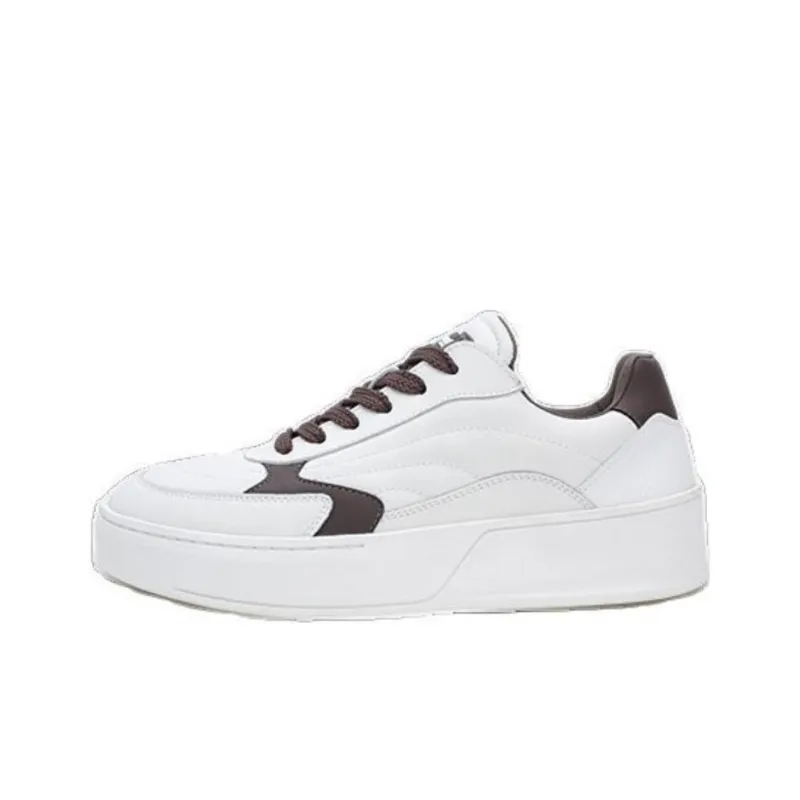 Bellum Han Slip Resistant Low Top Skateboard Shoes Men's White-0