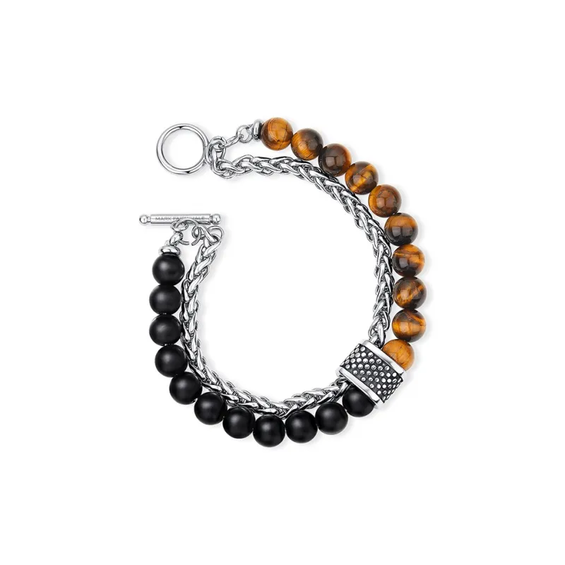 FAIRWHALE Tiger's Eye Stone Bracelets Unisex-1