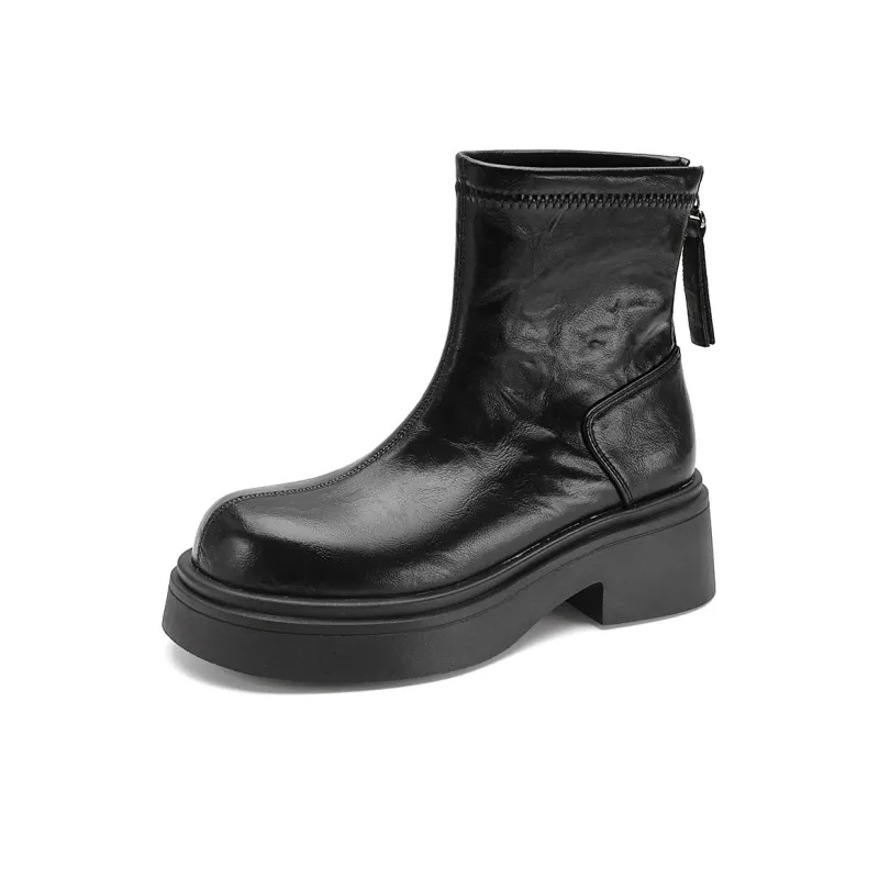 FOXER Ankle Boots Women's Black/Brown-11