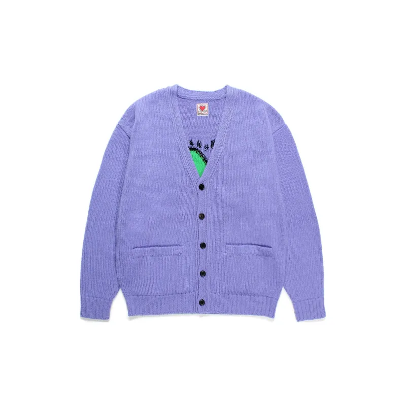 WACKO MARIA x ·/Keith Haring FW24 Sweater Unisex Purple-1