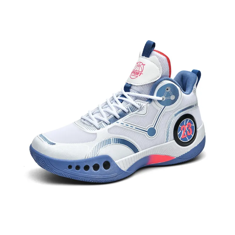 SOURCE Cushioning, Slip Resistant, Abrasion Resistant, Rebound Mid Top Basketball Shoes Unisex-9