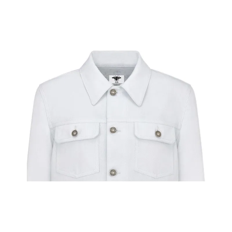DIOR FW22 Denim Jacket Women's White-6