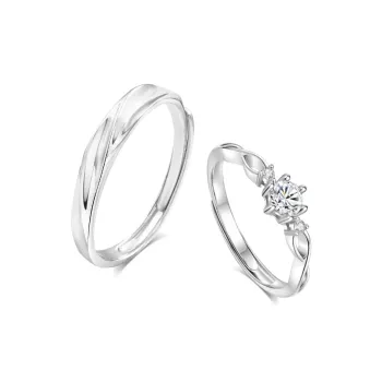 BLANK IN BLANK Sterling Silver Rings Unisex Date Snake Year Ornament Box
