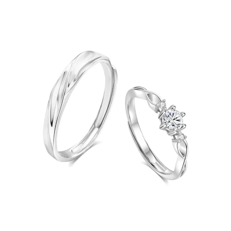BLANK IN BLANK Sterling Silver Rings Unisex Date Snake Year Ornament Box-0