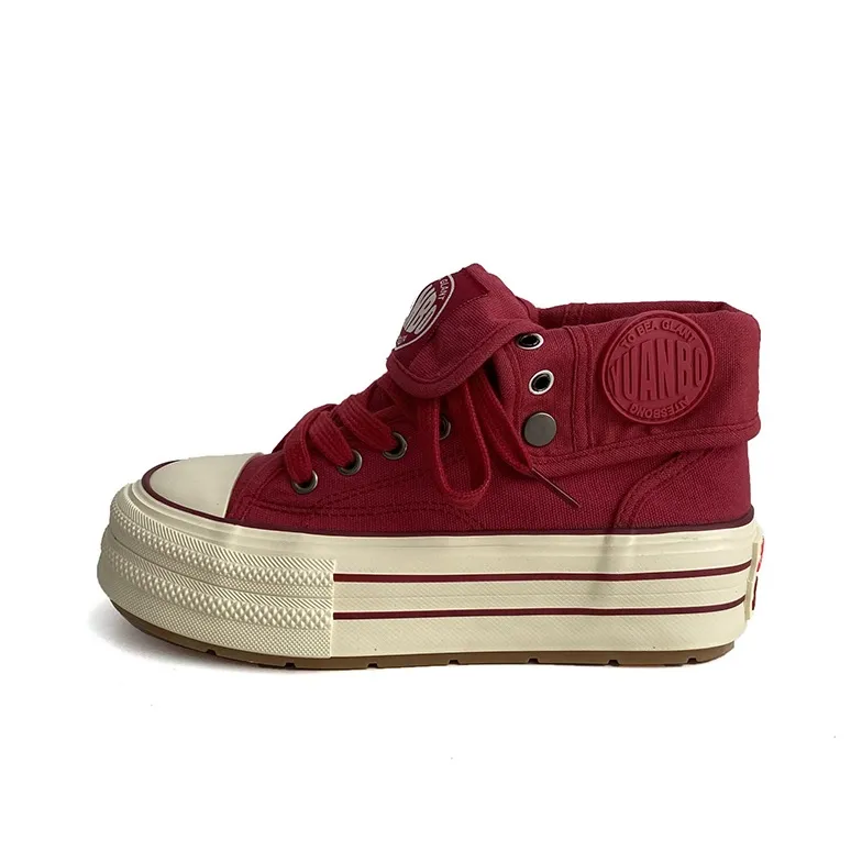 Than Than Me Slip Resistant, Abrasion Resistant, Breathable High Top Skateboard Shoes Women's-3