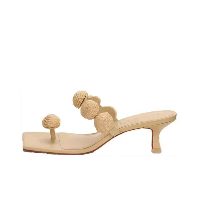 Cult Gaia Sarina Raffia-appliqué Sandals-0