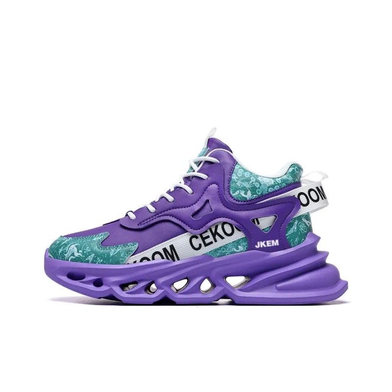JKEM Anti-Slip And Wear-Resistant Warm High-Top Chunky Sneakers Men's-8