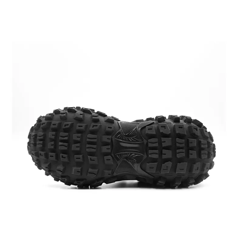 Hong Kong Meng Chunky Sneakers Unisex Low Top Black-6
