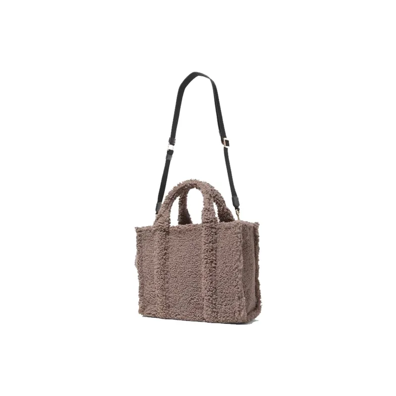 MARC JACOBS Tote Artificial Wool Leather Tote Bag, Shopping Bag, Handbag Trumpets Women's Gray-1