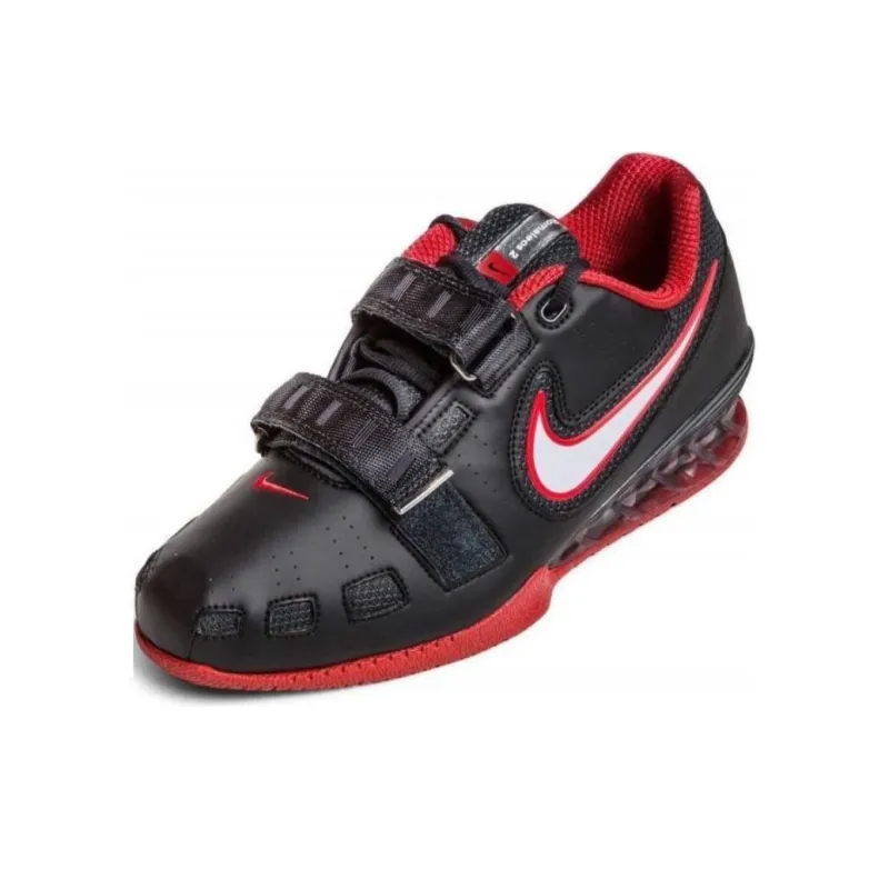 Nike Romaleos 2 Anti Slip Wear Resistant Low Top Weightlifting Shoes Unisex Black Red-2