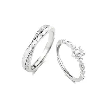 LUCA Sterling Silver Rings Unisex Anniversary Birthday Anniversary