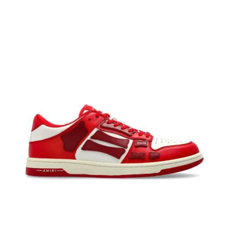 AMIRI Skel Top Low Top Skateboard Shoes Men's Red-1