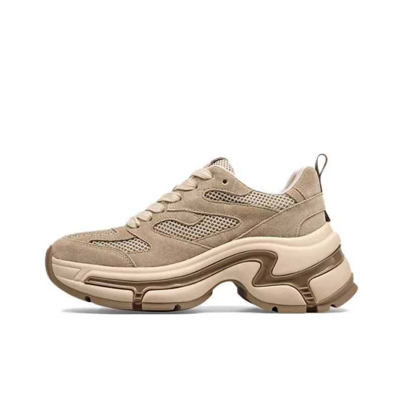 ZSAZSAZSU Comfort Zone Low-Top Chunky Sneakers Women's Apricot-0
