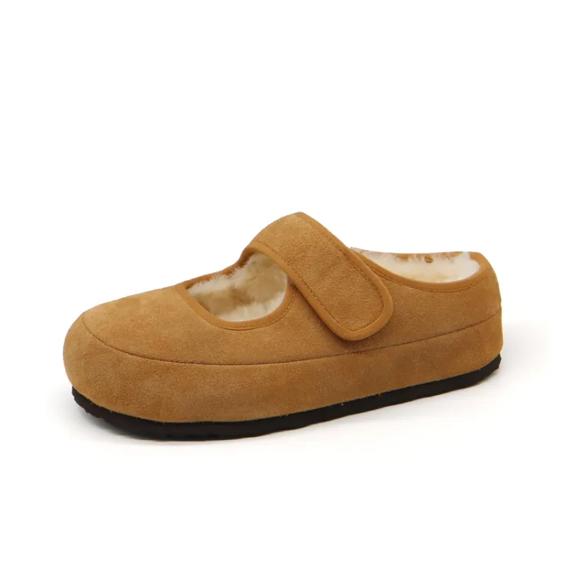 BEFFON Rubber Sole Abrasion Resistant Slip Resistant Wrap toe Slippers Women's-1
