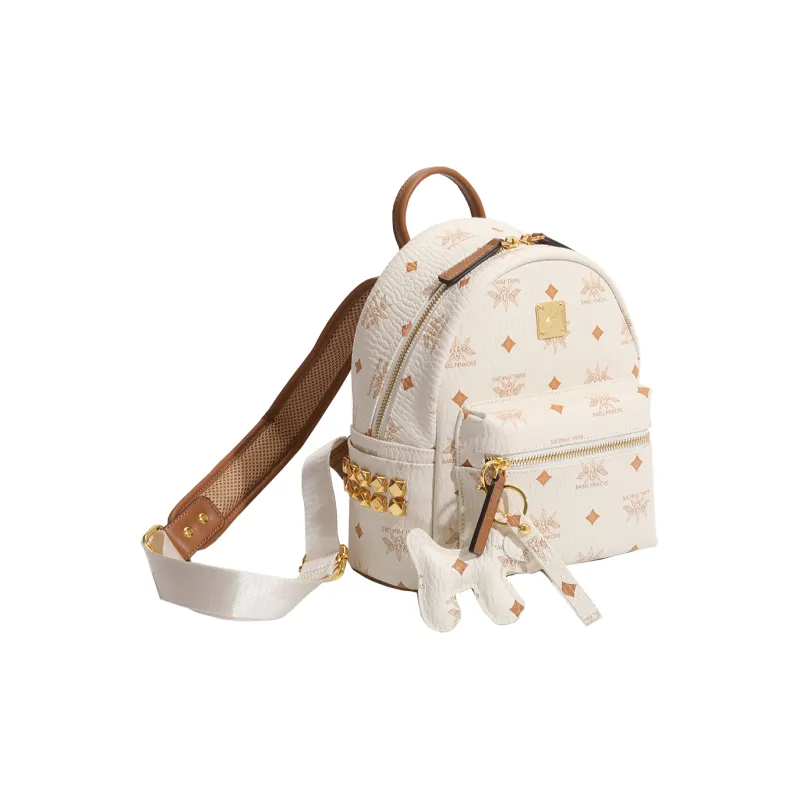 MISS GAIL Synthetic Leather Carry Backpack Tubas Women's Multicolor-10