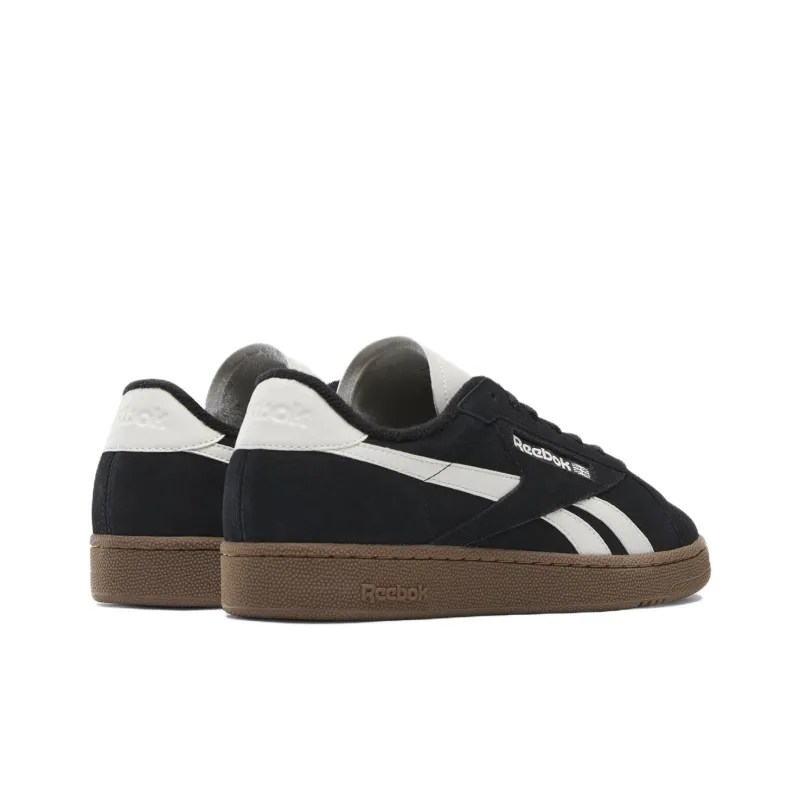 Reebok Club C Anti Slip Wear Resistant Low Top Skateboard Shoes Men's Black-3