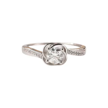 Stone On The Line S925 Silver Moissanite Rings Women's