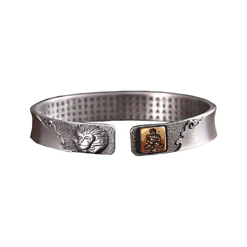 Angel Wishes 999 Fine Silver Bangles Unisex-8